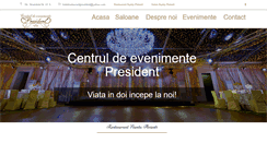 Desktop Screenshot of hotelrestaurantpresident.ro