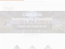 Tablet Screenshot of hotelrestaurantpresident.ro